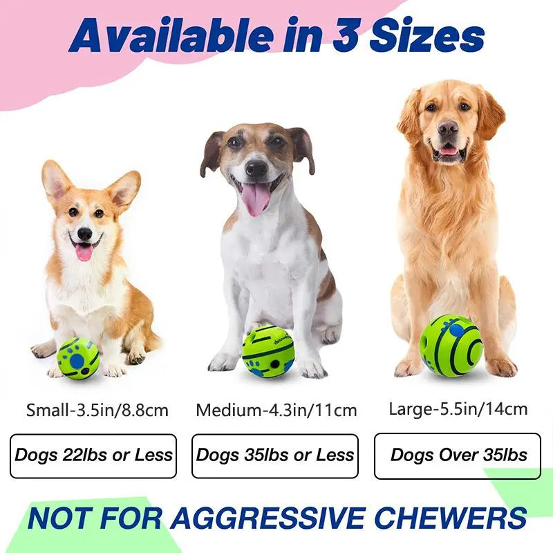 Interactive Squeaky Dog Ball – Durable Training Toy for Indoor & Outdoor Play