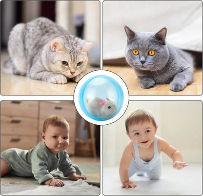 Smart Rolling Cat Toy – USB Rechargeable Interactive Ball