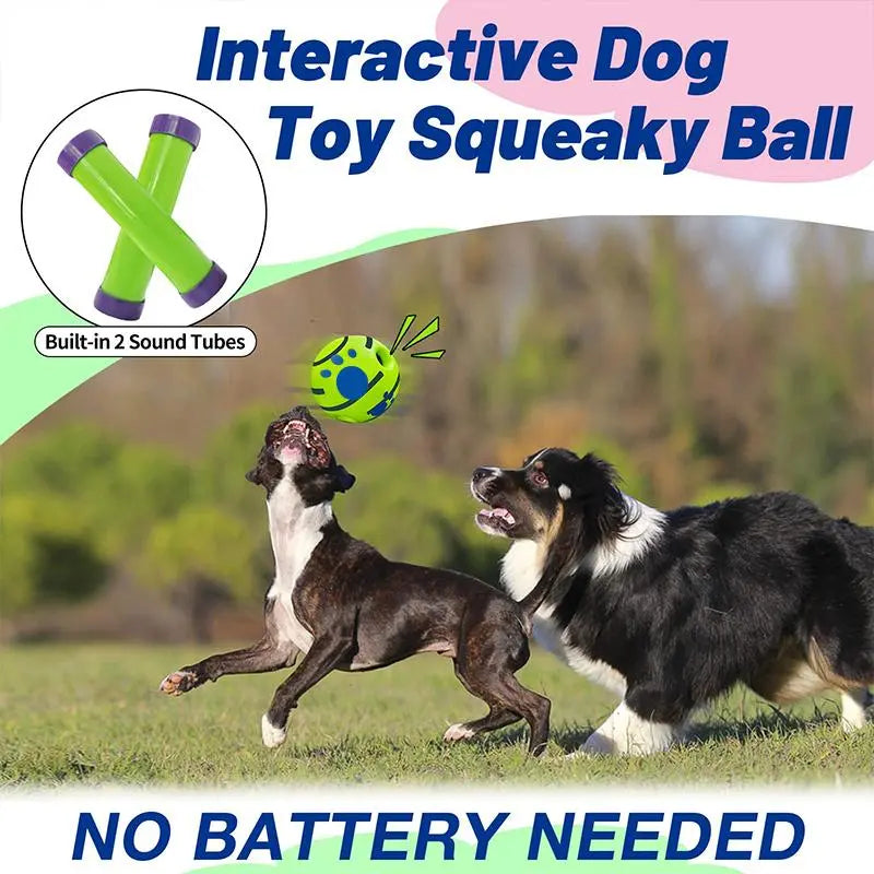 Interactive Squeaky Dog Ball – Durable Training Toy for Indoor & Outdoor Play