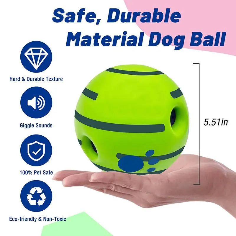 Interactive Squeaky Dog Ball – Durable Training Toy for Indoor & Outdoor Play