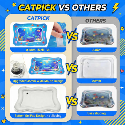  Cat Water Play Mat with Floating Fish